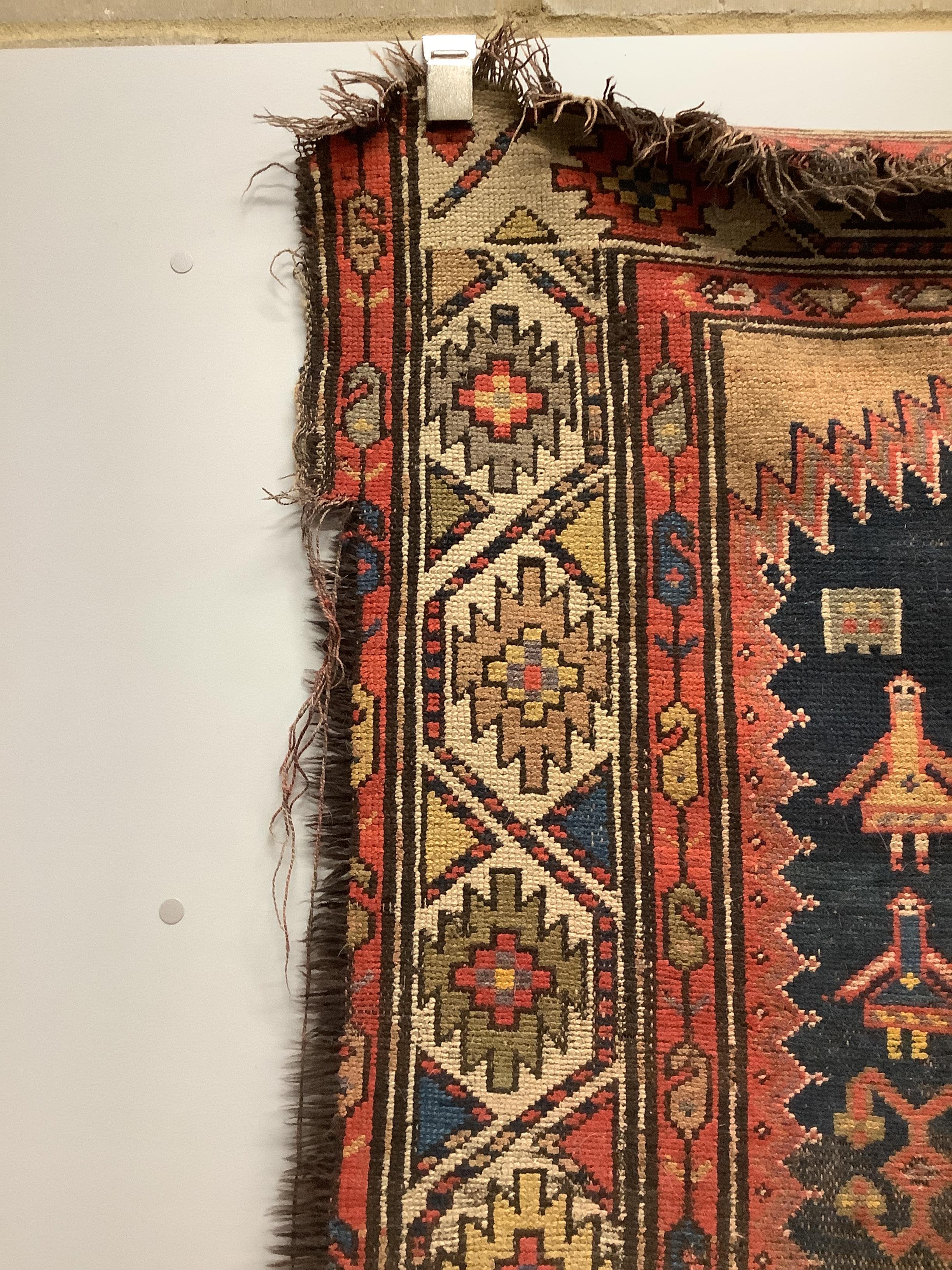 An antique Afghan runner, 350 x 104cm